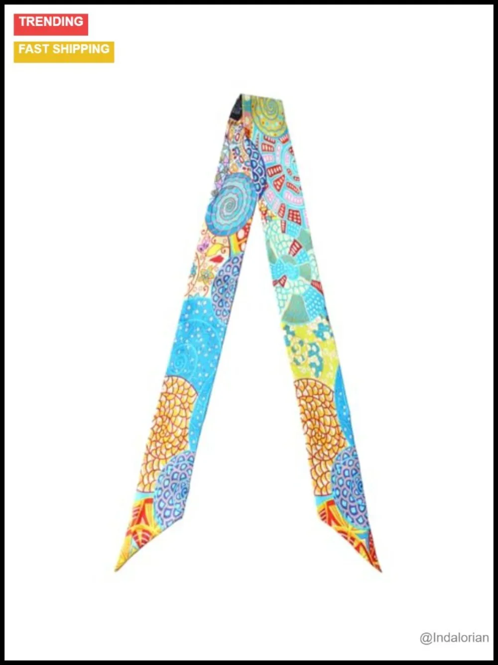 100% Mulberry Silk Scarf Bag Scarf Hair Ribbon Handbag Wrap Tie Multi Use